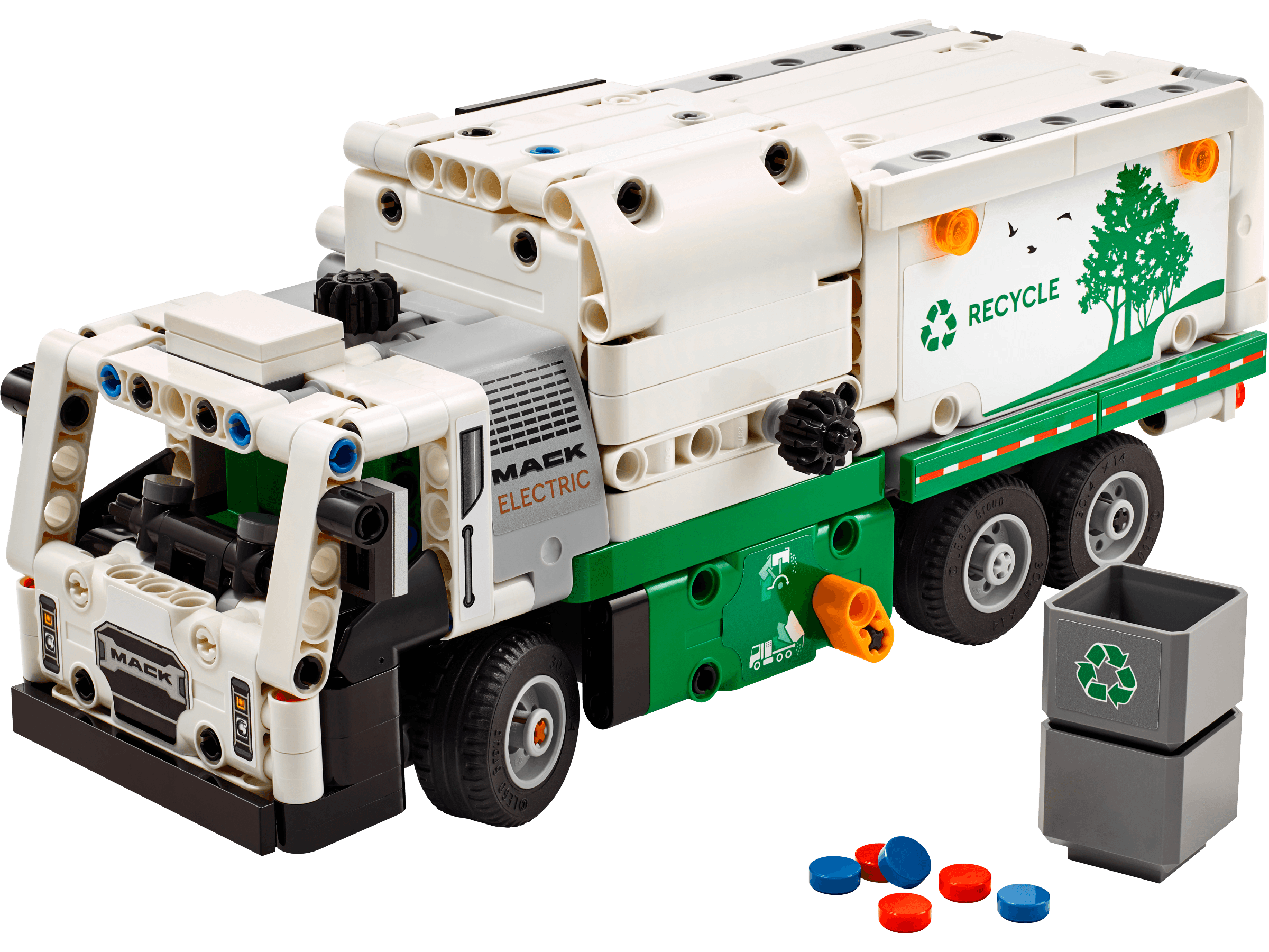 משאית Mack LR Electric לאיסוף אשפה
