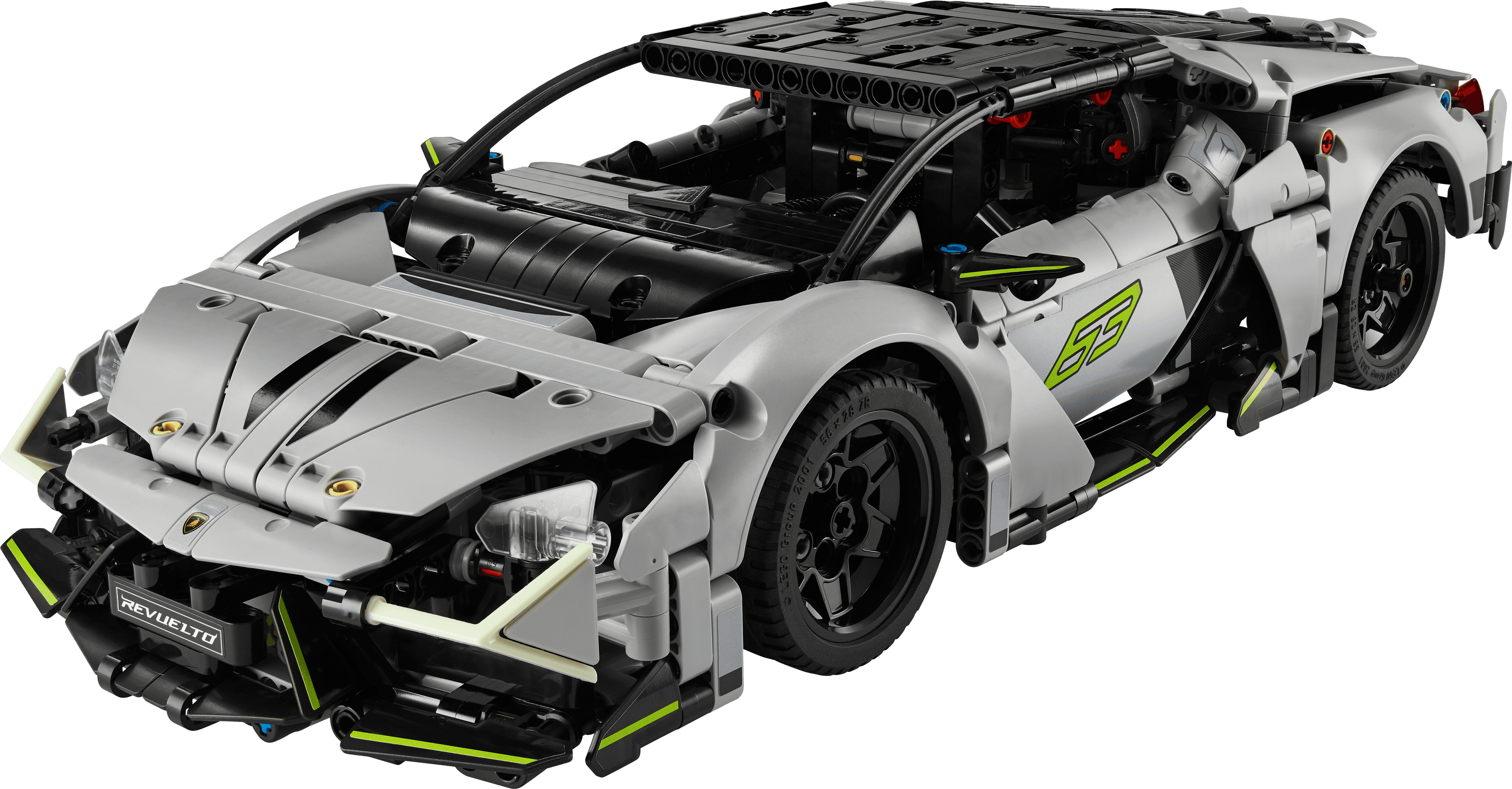 מכונית על Lamborghini Revuelto ספורטיבית