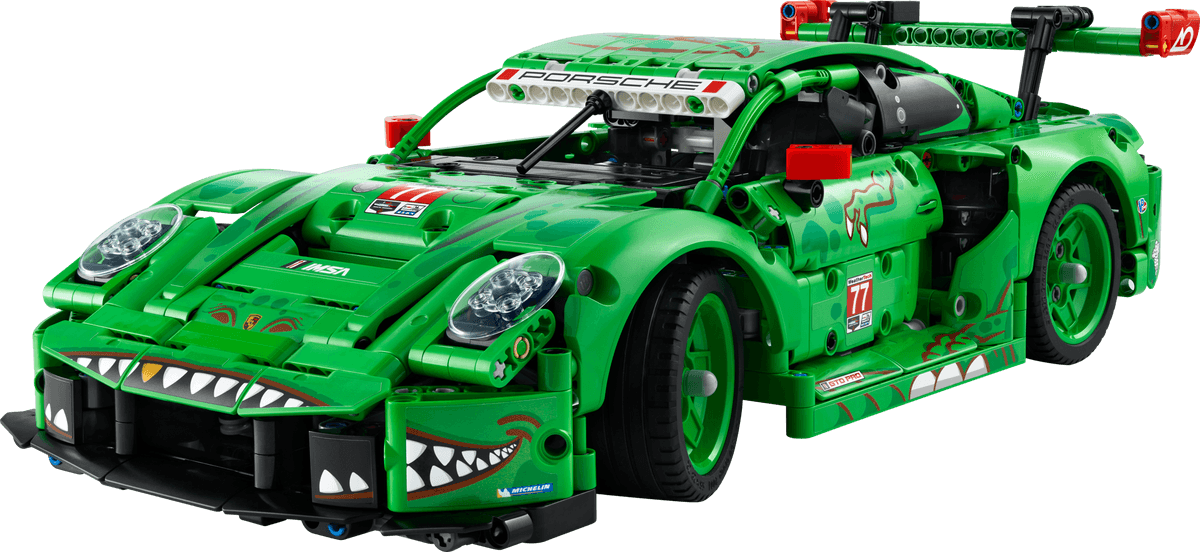 מכונית מרוץ Porsche 911 GT3 R REXY AO ירוקה