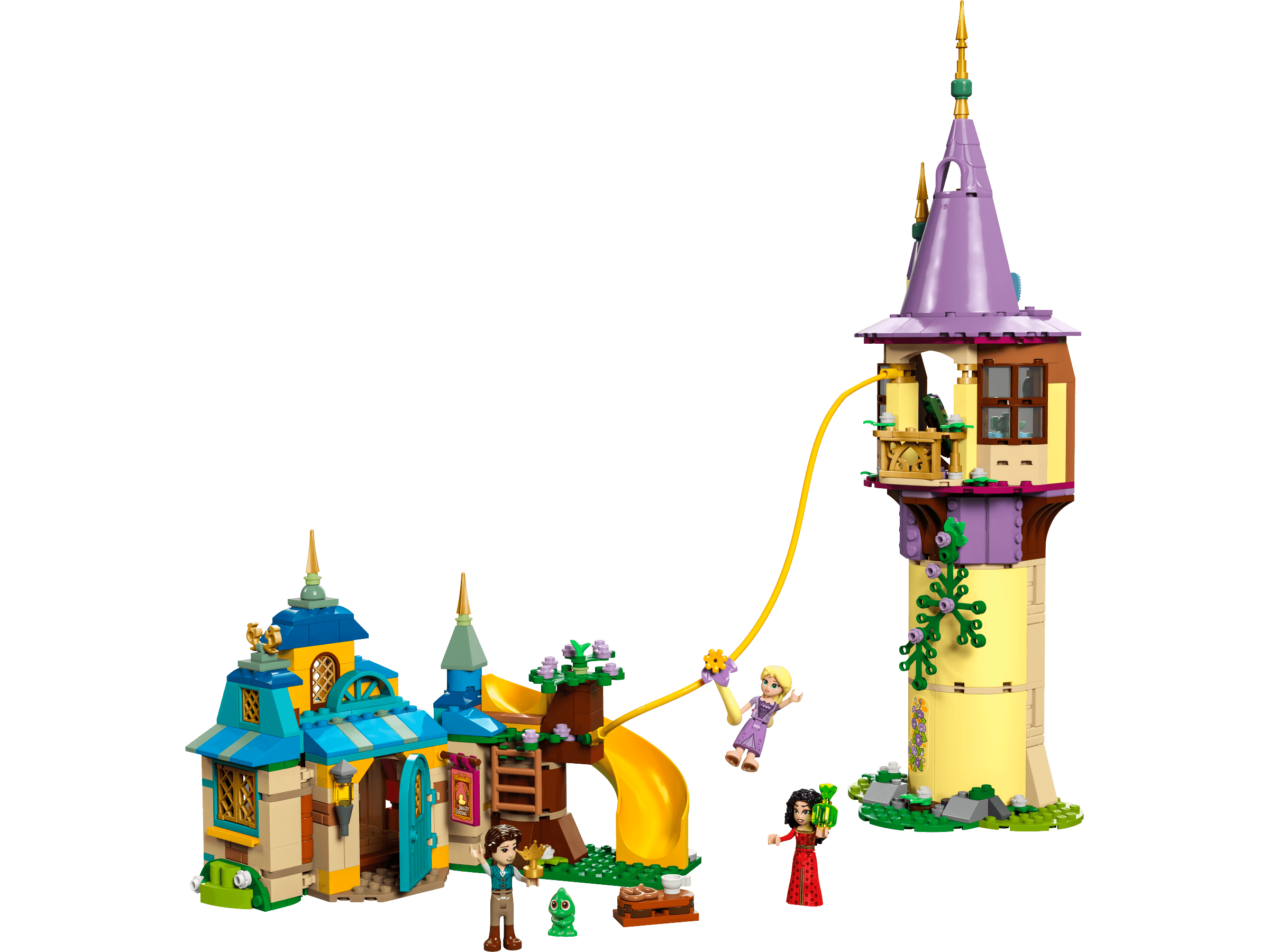 לגו דיסני המגדל של רפונזל ופונדק הברווזון המכורבל של דיסני