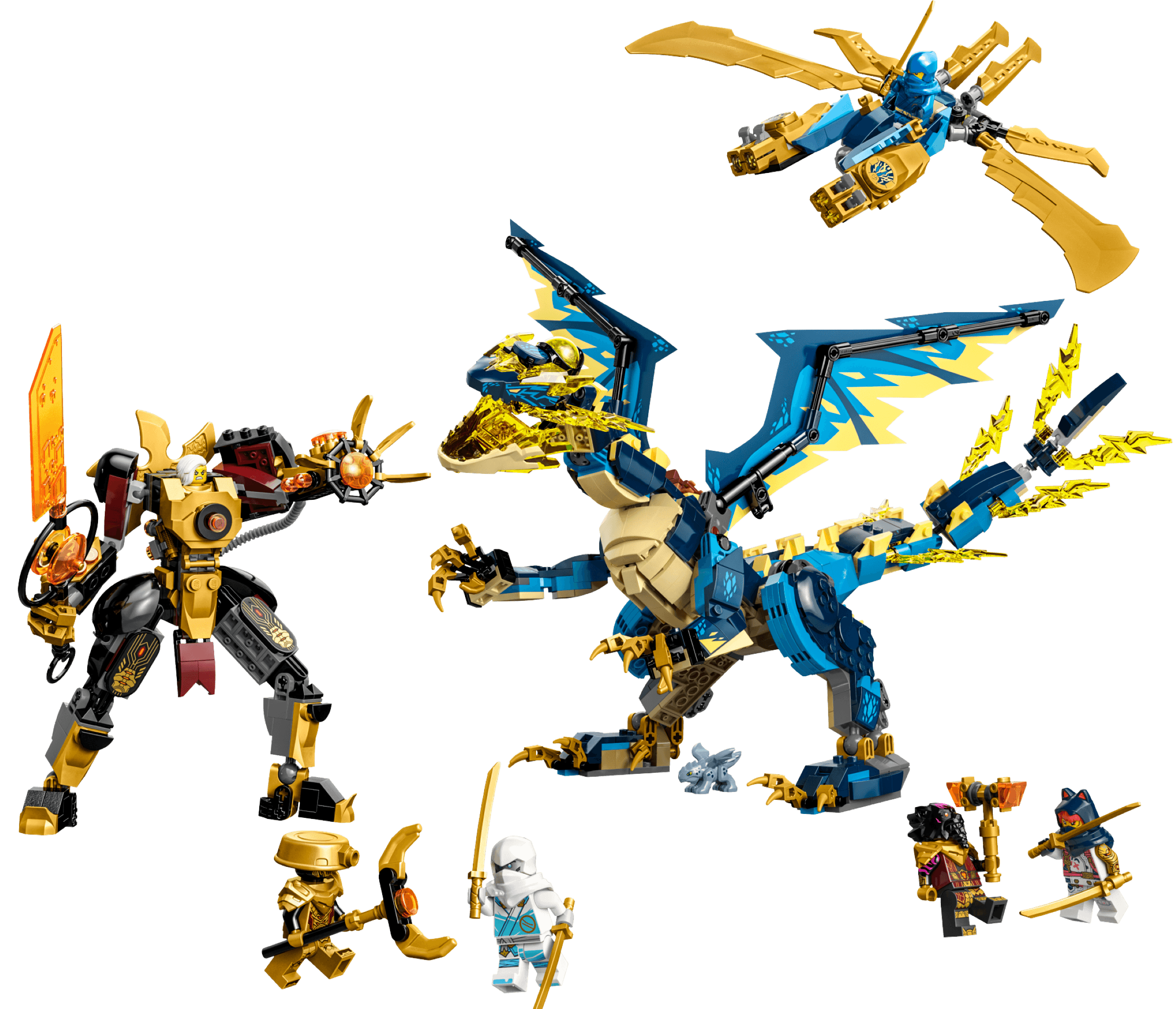 Elemental Dragon vs. The Empress Mech