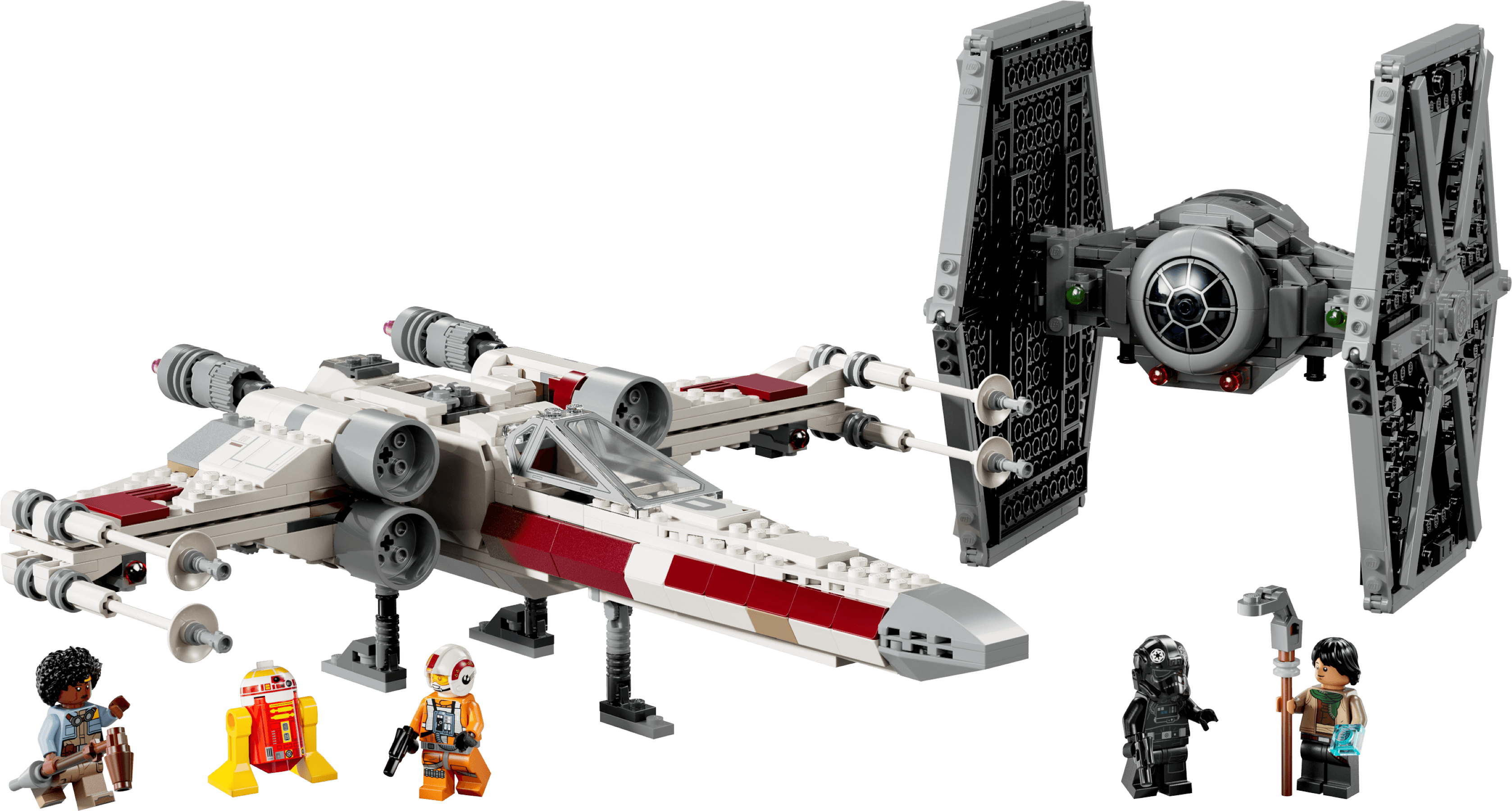 חלליות TIE Fighter ו- X-Wing מאש-אפ