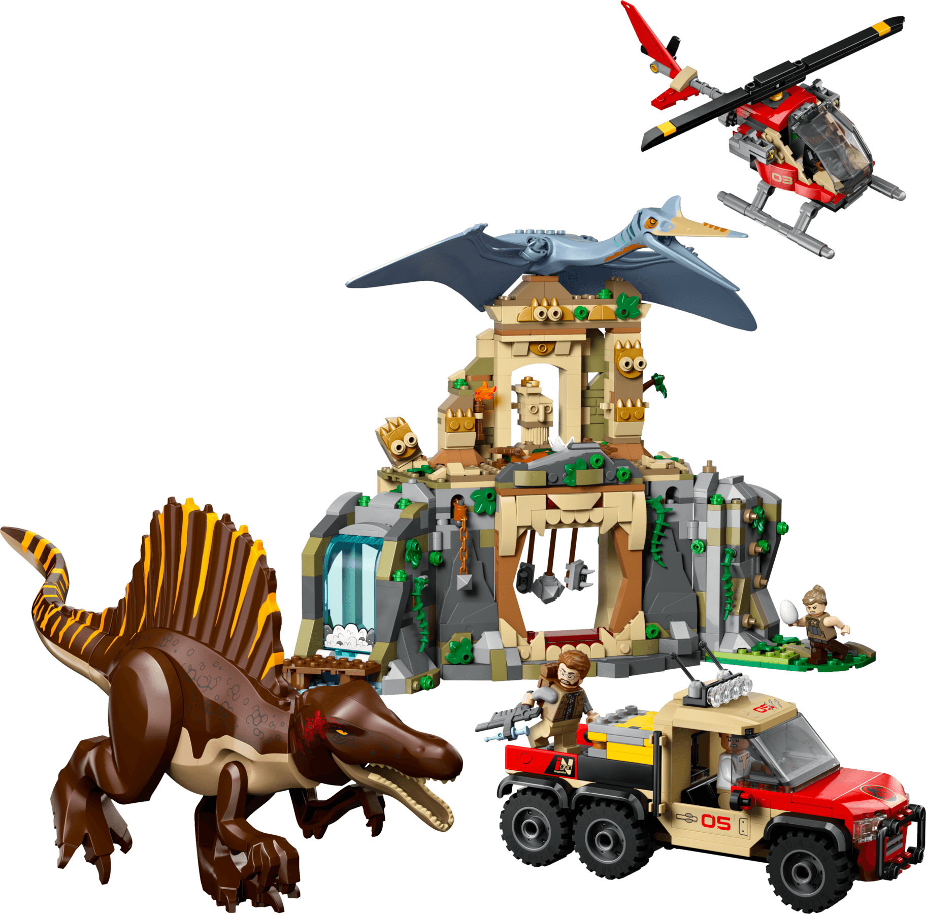 משימה באוויר עם ספינוזאורוס וקוואצלקואטלוס