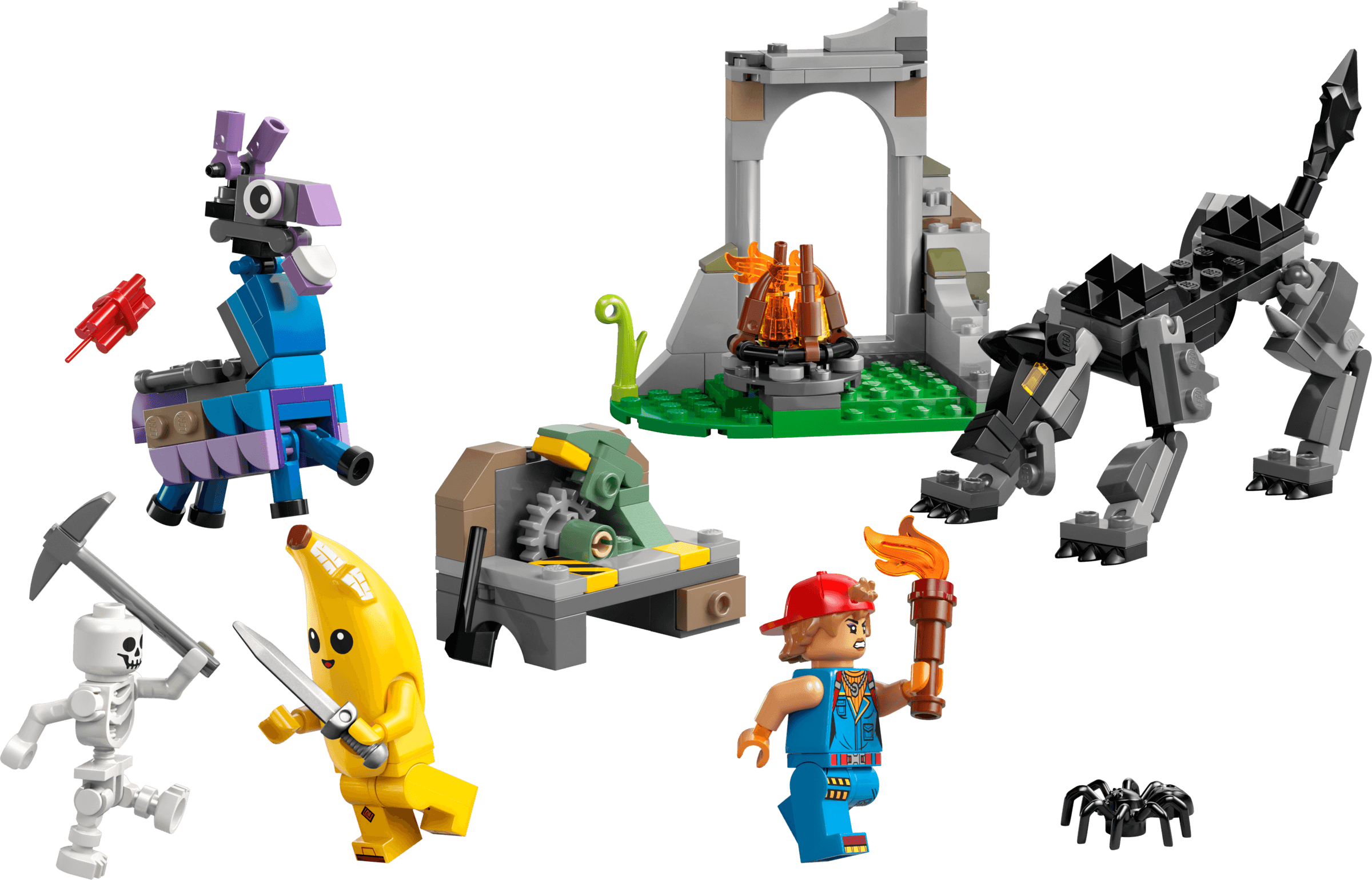 לגו Fortnite Peely & Sparkplug’s Camp