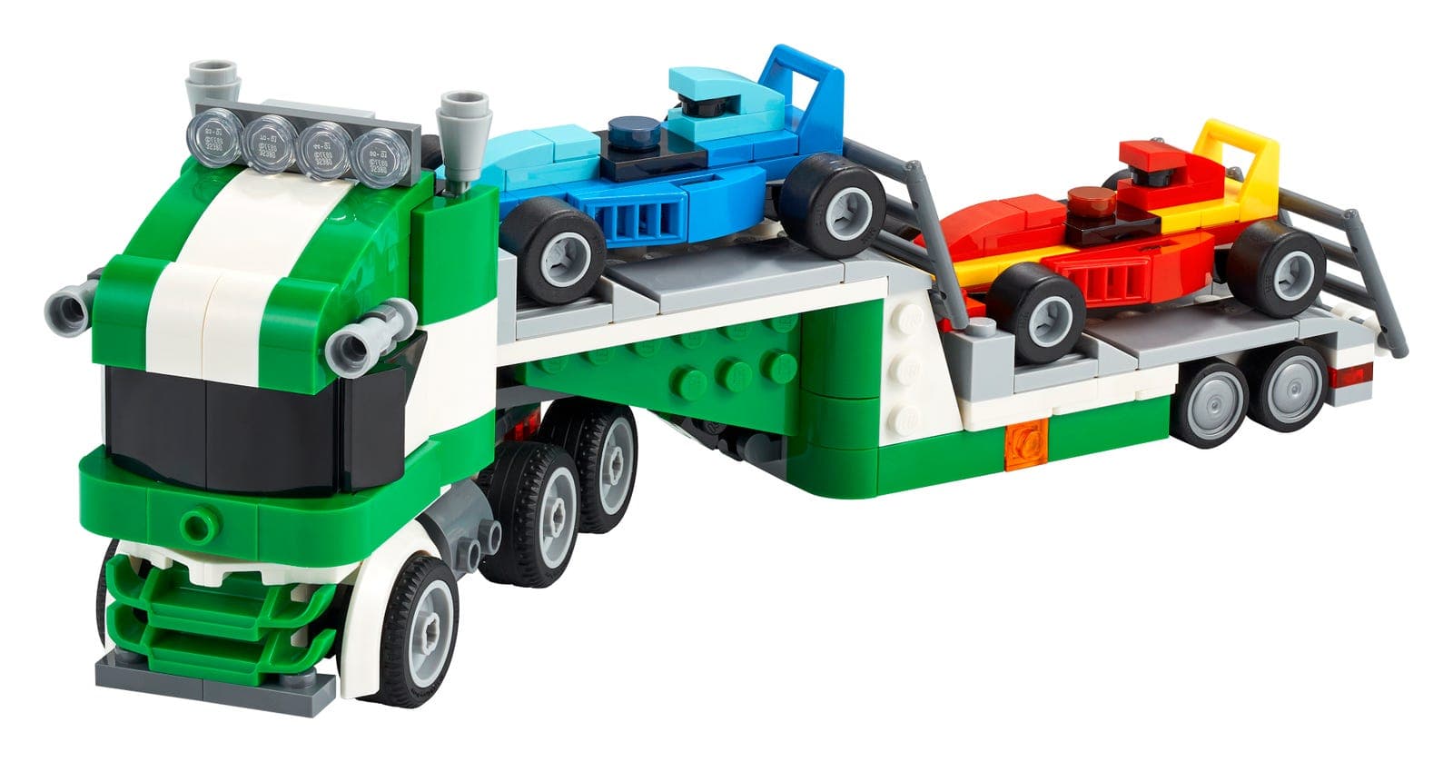 לגו דגם 31113 LEGOסדרת קריאטור, משאית הובלת מכוניות מרוץDuplo, Rennwagentransporter
