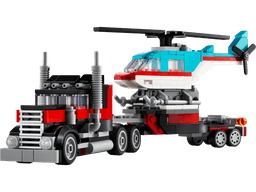 לגו קריאטור משאית גרר עם מסוק