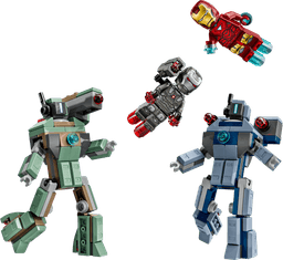 איירון מן ומכונת מלחמה נגד רובוטי האמר