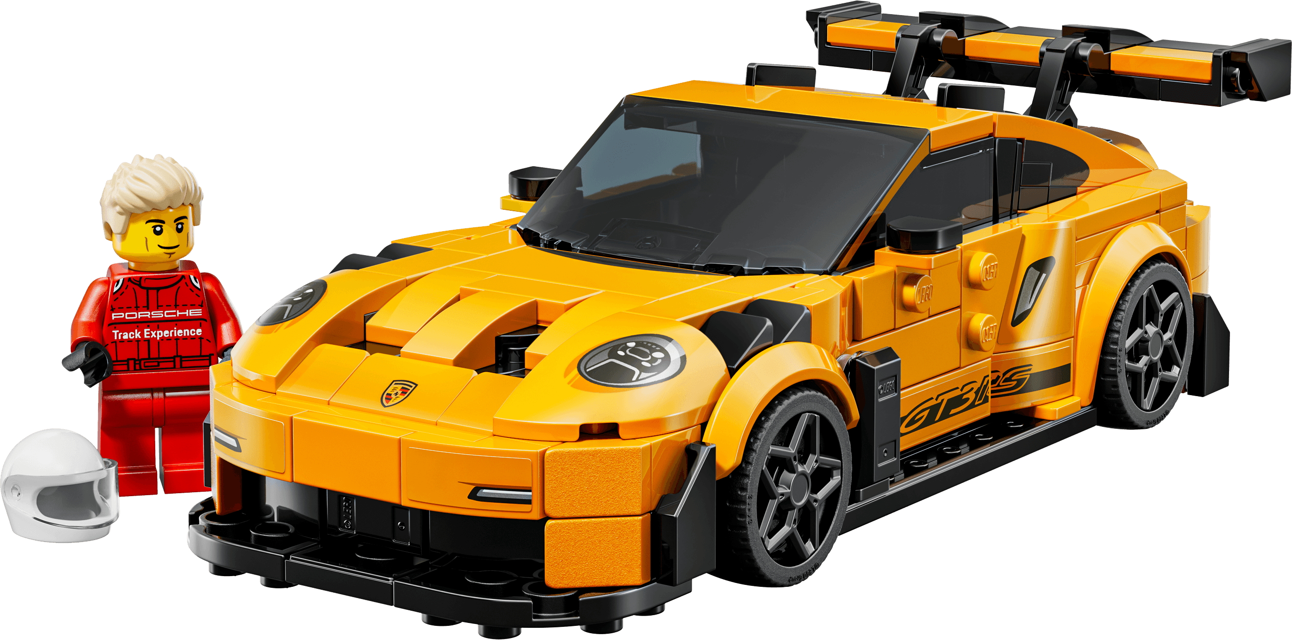 מכונית על Porsche 911 GT3 RS צהובה